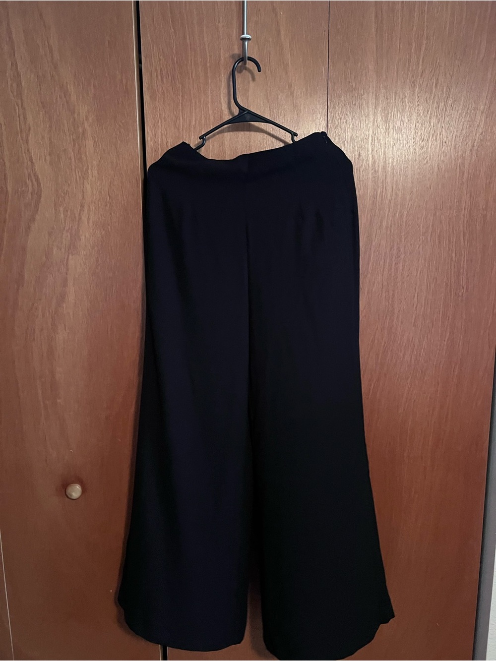 Lush Black Boot Cut Wide-Leg Pants